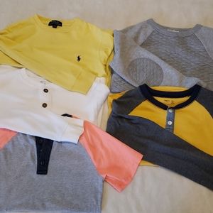 5 Boys tops in beautiful colors